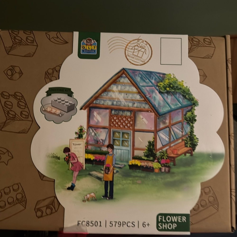 Flower shop blocks set